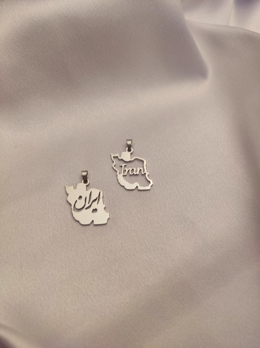 پلاک نقره ای استیل ایران